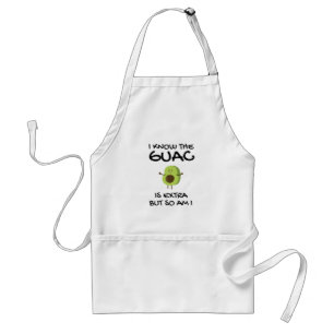 Ik weet dat de Guac extra is, maar ik ook... Standaard Schort