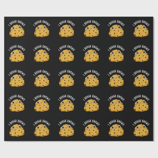 Ik weet dat Funny Baking Pun Dark BG Cadeaupapier (Vlak)