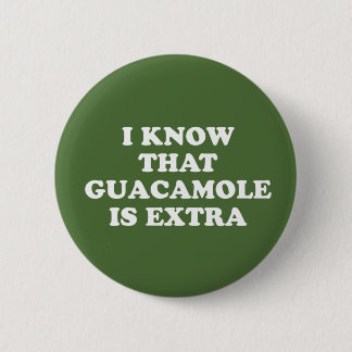 Ik weet dat Guacamole extra Ronde Button 5,7 Cm
