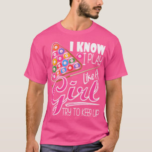 Ik weet dat ik als een meisje funny Billia met 8 b T-shirt