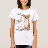 Ik weet dat ik een Chihuahua ben T-shirt (Voorkant)