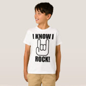 Ik weet dat ik Rock T-shirt (Voorkant volledig)