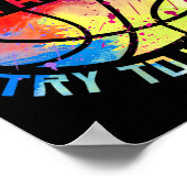 Ik weet dat ik speel als een Girl Basketball Poster (Hoek)