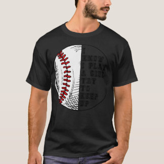 Ik weet dat ik speel als een meisje probeer 9 bij  t-shirt