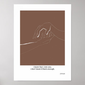 Ik weet dat ik van je hou poster