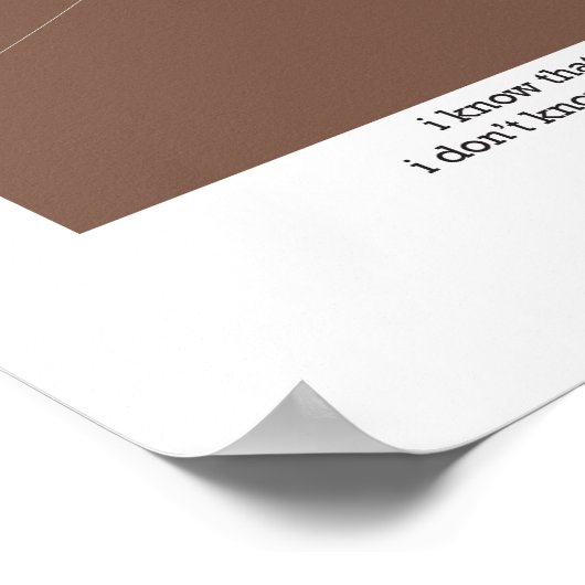 Ik weet dat ik van je hou poster (Hoek)