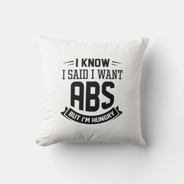 Ik weet dat ik zei dat ik Abbas wil Kussen (Voorkant)