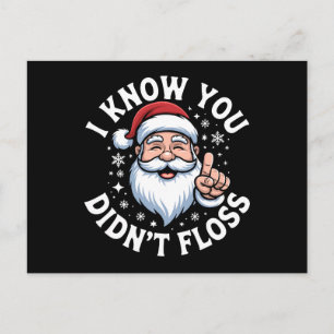 Ik weet dat je geen flos Kerst Tandarts Tandheelku Feestdagenkaart