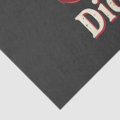 Ik weet dat je geen flos Kerstman Tandarts Tandhee Tissuepapier (Detail)