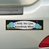 Ik weet dat je grappig leeft bumpersticker (Op auto)