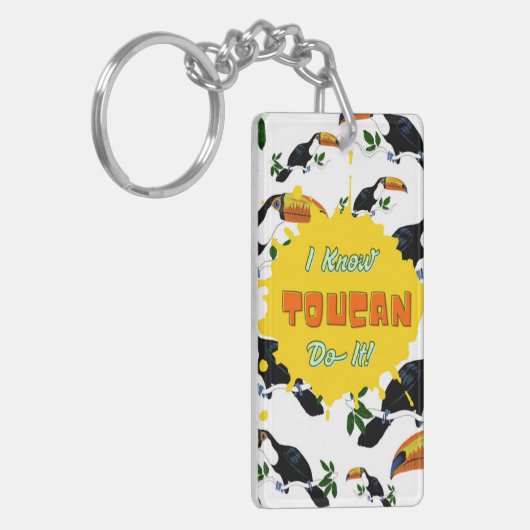 Ik weet dat je het kunt doen sleutelhanger (Voorkant Links)
