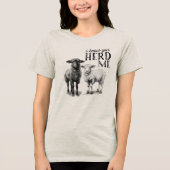 Ik weet dat je me hoort Tri-Blend shirt (Voorkant)