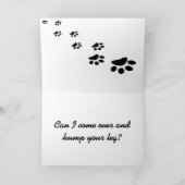 Ik weet dat Mannen honden zijn gepersonaliseerd Kaart (Binnen)