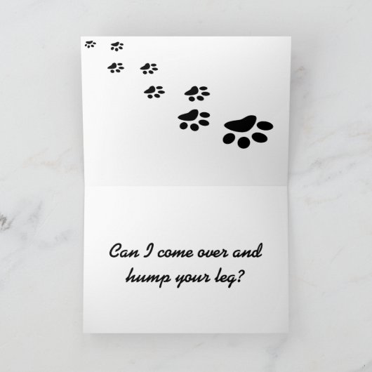 Ik weet dat Mannen honden zijn gepersonaliseerd Kaart (Binnen)