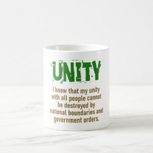 Ik weet dat mijn eenheid met alle mensen - Unity Q Koffiemok