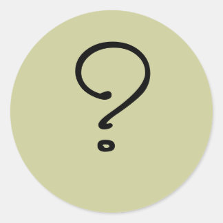 Ik weet het niet ronde sticker