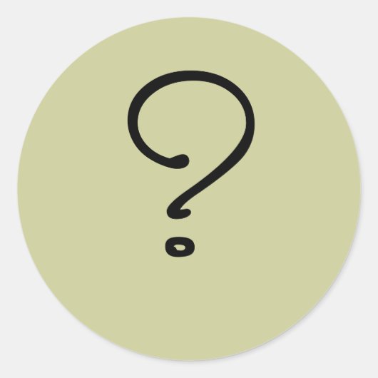 Ik weet het niet ronde sticker (Voorkant)