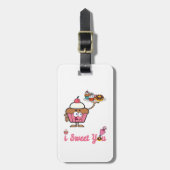 Ik weet je met een Cupcake Bagagelabel (Voorkant verticaal)