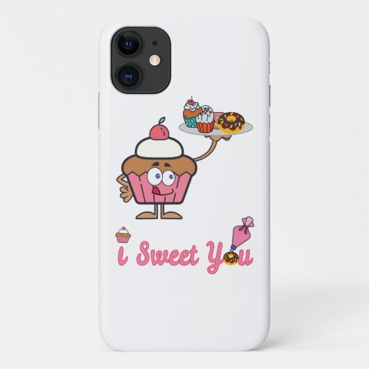 Ik weet je met een Cupcake Case-Mate iPhone Case (Achterkant)