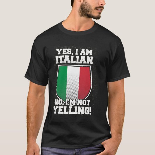 IK WEET NIET DAT IK ITALIAANS BEN T-SHIRT (Voorkant)