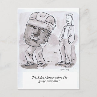 Ik weet niet waar ik mee ga. briefkaart