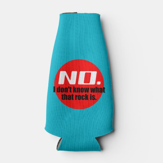 Ik weet niet wat die rots is (rood) flesjeskoeler (Voorkant)