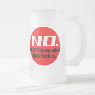 Ik weet niet wat die rots is (rood) matglas bierpul