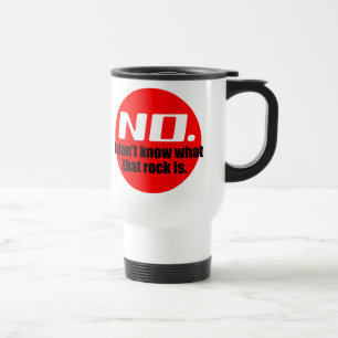 Ik weet niet wat die rots is (rood) reisbeker
