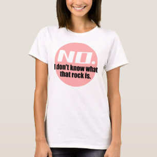 Ik weet niet wat die steen is (roze) t-shirt