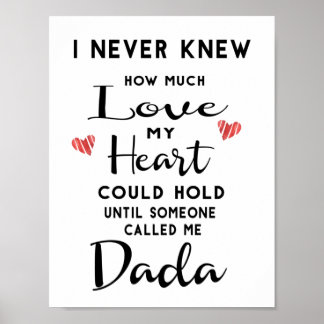 Ik weet nooit hoeveel liefde mijn hart kan inhoude poster