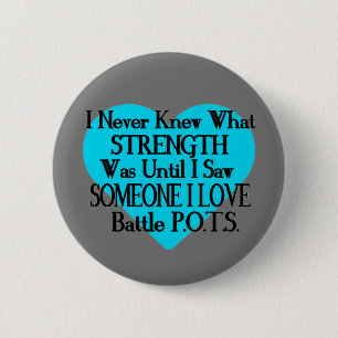 Ik weet nooit iemand van wie ik hou...P.O.T.S. Ronde Button 5,7 Cm