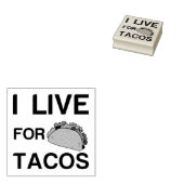 IK WEET OP TACOS 	RUBBERSTEMPEL (Gestempeld)