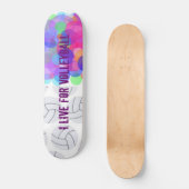 IK WEET OP VRIJLEYBALL SKATEBOARD (Voorkant)