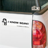 IK WEET SEAN! Bumpersticker (Op Truck)