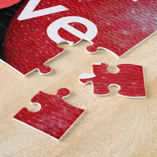 "Ik weet waar ik van hou" - Apple-thema Design Legpuzzel (Zijkant)