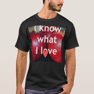 "Ik weet waar ik van hou" - Apple-thema Design T-shirt