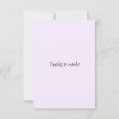 Ik weet wat ik zou doen bedankkaart (Achterkant)