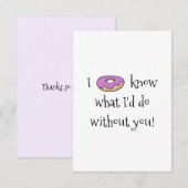 Ik weet wat ik zou doen bedankkaart (Voorkant / Achterkant)