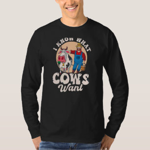 Ik weet wat Koeien Koe-keizer willen T-shirt