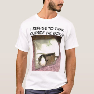 Ik weiger om buiten het Shirt van de Doos te denke