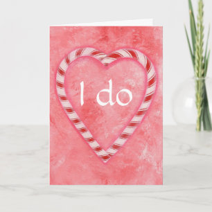 Ik wel, Candy Cane Heart, huwelijksuitnodigingskaa