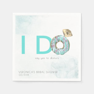 Ik wel   Donut thema Vrijgezellenfeest gepersonali Servet