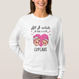 Ik wens alleen een Cupcake T-shirt