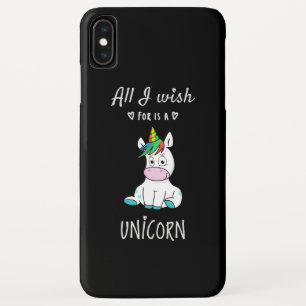 Ik wens alleen een Unicorn iPhone XS Max Hoesje