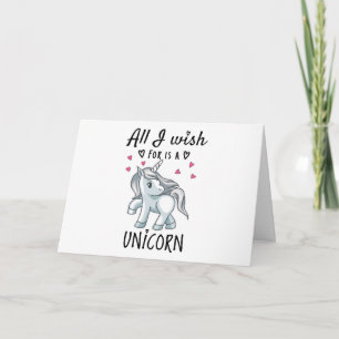 Ik wens alleen een Unicorn Kaart