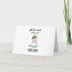 Ik wens alleen een Unicorn Kaart