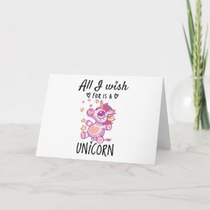 Ik wens alleen een Unicorn Kaart