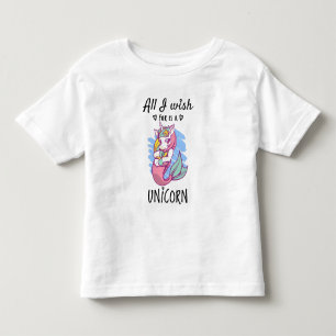 Ik wens alleen een Unicorn Kinder Shirts
