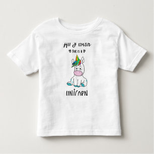 Ik wens alleen een Unicorn Kinder Shirts