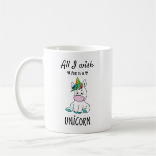 Ik wens alleen een Unicorn Koffiemok